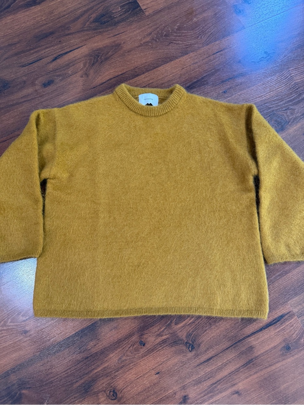 H&M Edition Wool Mohair Sweater Mustard Yellow Size M